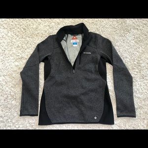 Columbia Herringbone Half Zip Omni-Heat Reflection